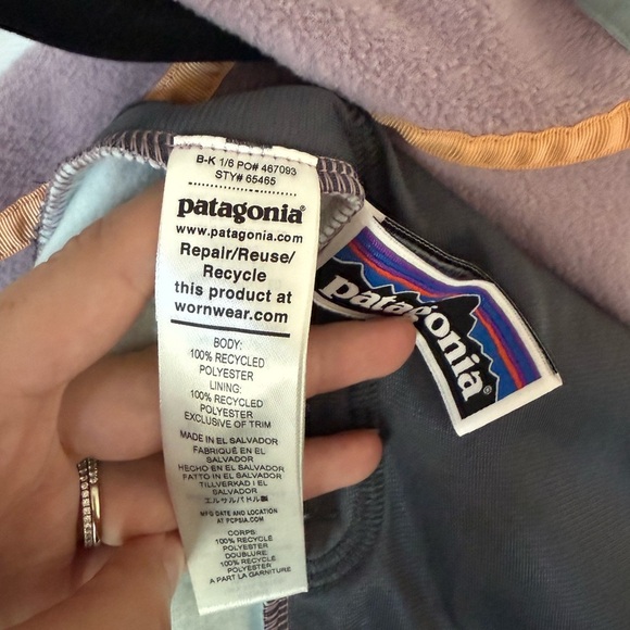 Patagonia-Kids' Micro D® Snap-T® Fleece Jacket Kids Large Size 14 - Picture 5 of 6